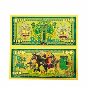 Banconota Placcata in Oro con 2 Design di <span class=keywords><strong>Rick</strong></span> e Morty, Vendite Calde 2026 - Product Image 3
