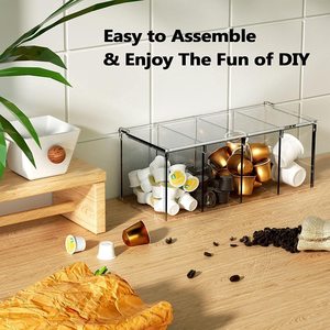 Acrylic lưu trữ viên nang hộp cà phê viên nang lưu trữ hộp cho túi trà, túi đường, nhà bếp truy cập rõ ràng Acrylic lưu trữ hộp - Product Image 4