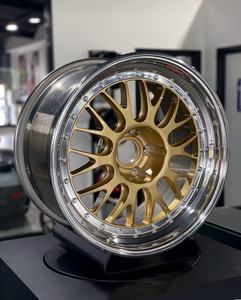 Jantes à trois pièces vissées 5x114.3 5x120 4x100, roues forgées classiques personnalisées à trois pièces pour <span class=keywords><strong>BMW</strong></span> et <span class=keywords><strong>BBS</strong></span> <span class=keywords><strong>RS</strong></span>/FI-R/LM/RS2 Series - Product Image 1