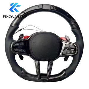 พวงมาลัยคาร์บอนไฟเบอร์สำหรับ <span class=keywords><strong>BMW</strong></span> CS M1 M3 M2 M4 M5 M6 M340i CSL GTS F82 F80 G80 F90 F87 G82 Toyota A90 GR Supra Mk4 Mk5 G80 - Product Image 3