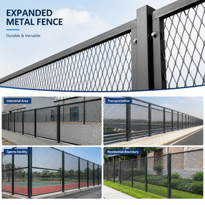 <span class=keywords><strong>Malla</strong></span> Metálica Expandida de Acero Resistente <span class=keywords><strong>para</strong></span> Cercas Perimetrales de Aeropuertos y Protección de Carreteras, <span class=keywords><strong>Malla</strong></span> de Seguridad de Alta Calidad con Orificios en Forma de Diamante - Product Image 4