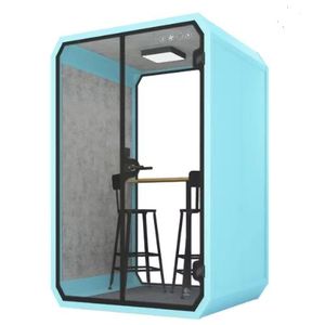 Cabine <span class=keywords><strong>téléphonique</strong></span> insonorisée à la mode cabine <span class=keywords><strong>téléphonique</strong></span> mobile ventilée bureau salle de réunion cosse acoustique - Product Image 3