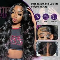 Cabello Humano Virgen Indio 100% Sin Pegamento, Crudo, Sin Procesar, HD para Pelucas al por Mayor, Las Mejores Pelucas de Cabello Humano con Encaje Original