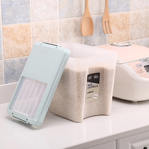Nhà Bếp 13L Ngũ Cốc Lưu Trữ Hộp Bin Hạt Đa Chức Năng Nhựa Gạo Lưu Trữ Container Với Trượt Nắp - Product Image 2
