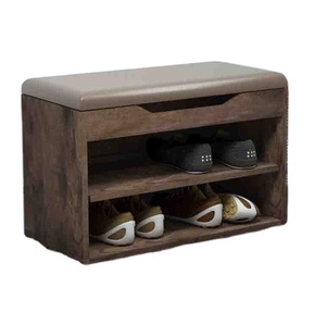 Oem China Wholesale Modern Hallway Furniture <strong>Wooden</strong> MDF <strong>Storage</strong> <strong>Bench</strong> <strong>Shoe</strong> Rack Cabinet <strong>with</strong> Seat <strong>Cushion</strong> - Product Image 2