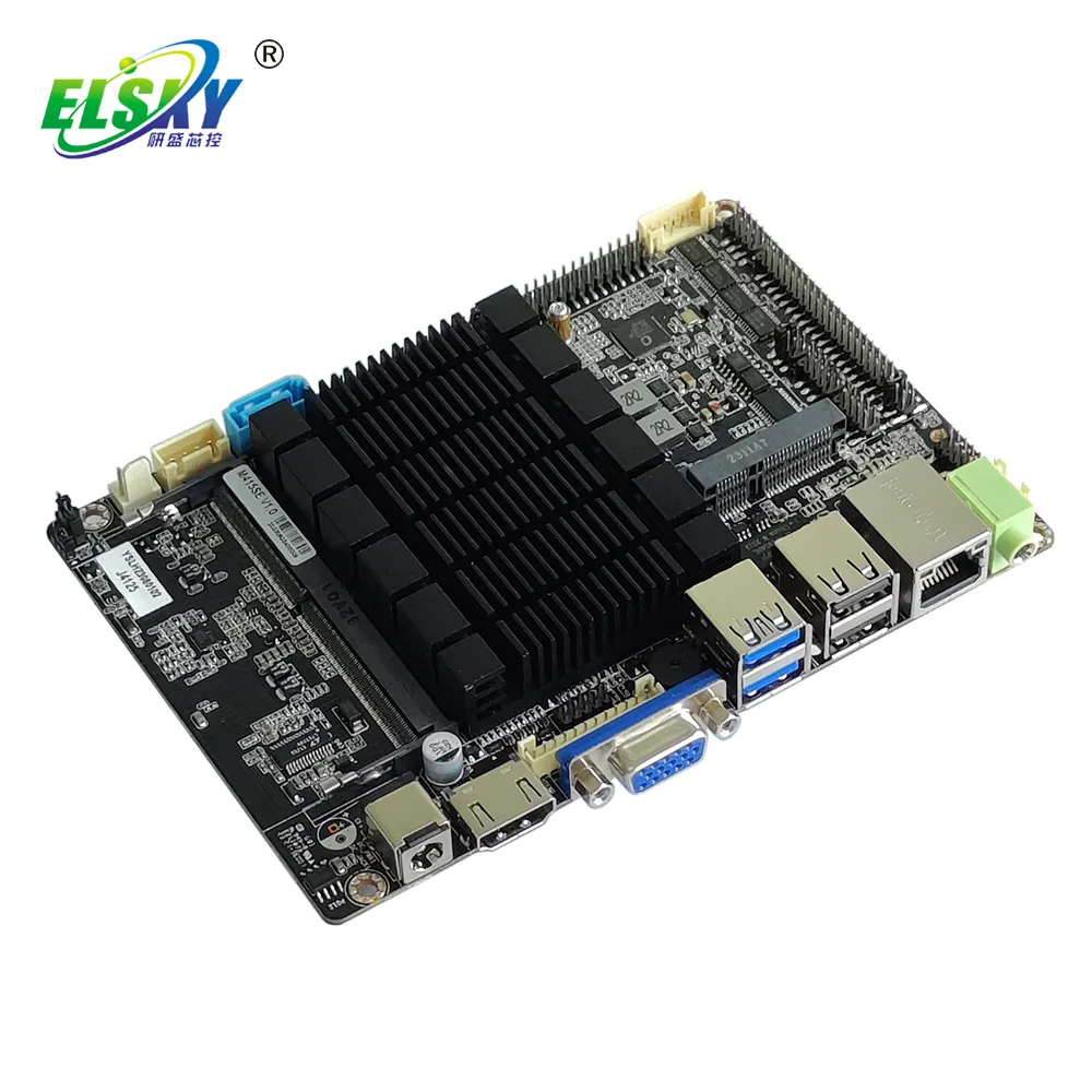 ELSKY 3.5-inch OEM mainboard M415SE with CPU processor Celeron J4125 VGA/DP HD_MI 2.0 ddr4 motherboard for computer pc
