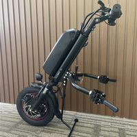 Kit de conversion de vélo électrique pour fauteuil roulant, certifié CE EN15194, 12 pouces, pas cher, avec roue attachable