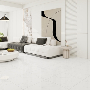 Carreaux <span class=keywords><strong>de</strong></span> sol en céramique en porcelaine effet marbre blanc vitrifié résistant aux acides 600x600 60x60 pour le sol du salon <span class=keywords><strong>de</strong></span> la maison 60x60 - Product Image 6