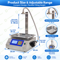 Petite machine de remplissage quantitatif par pesage pour spiritueux, détergent à lessive et huile alimentaire