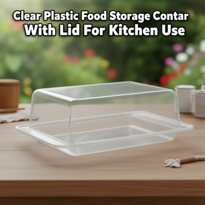กล่องพลาสติกใสสำหรับเก็บอาหารพร้อมฝาปิดสำหรับใช้ในครัว - Product Image 3