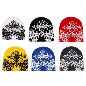 Bonnets en coton hiver chaud crâne casquette doux tricoté chapeau hommes femmes à la mode unisexe bonnet thermique confortable extensible crâne temps froid - Product Image 1