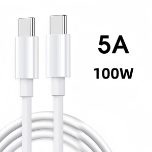 100W 5A, 6 feet 3 feet Cáp dữ liệu sạc nhanh Loại C để Loại C dây sạc cho iPhone 15 Series Samsung S24 Pad và máy tính xách tay - Product Image 1