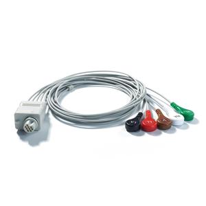 Câble <span class=keywords><strong>ECG</strong></span> pour enregistreur <span class=keywords><strong>Holter</strong></span> médical, câble <span class=keywords><strong>ECG</strong></span> pour moniteur patient à 5 dérivations, compatible avec Fukuda Denshi - Product Image 2
