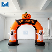 Arche gonflable sur le thème d'Halloween, entrée gonflable d'Halloween