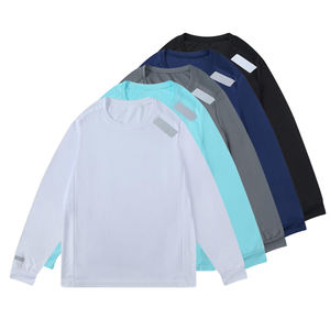 T-shirt en jersey pour hommes Slim Fitness respirant vert Polyester tissé caractère imprimé décontracté réfléchissant sportif - Product Image 2