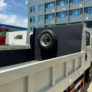 รถบรรทุก JMC ใหม่แบบดับเบิ้ลแค็บ รุ่นดัมพ์พื้นเรียบ พวงมาลัยซ้าย ยูโร 3 ขับเคลื่อน 4x2 เครื่องยนต์ดีเซล 3 ตัน สำหรับงานก่อสร้างถนน รถดัมพ์บรรทุกหนัก ลดราคา - Product Image 6