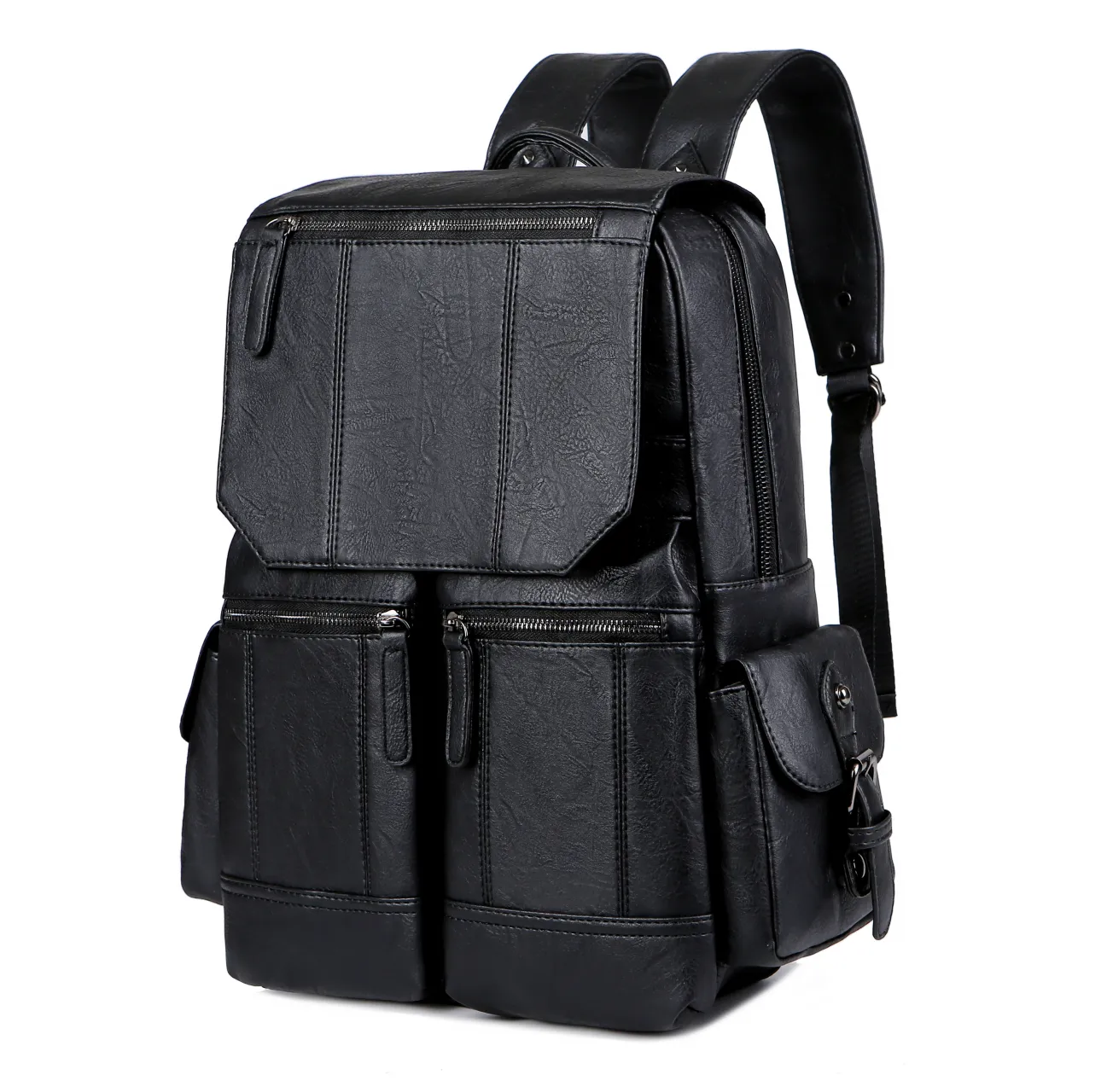 stylish multifunctional backpack with PU leather high quality wholesale business bag large capacity hot selling backpack bag