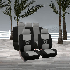 Housse de siège de voiture 2 places à la mode accessoire intérieur de luxe universel pour femmes matériau en tissu - Product Image 3