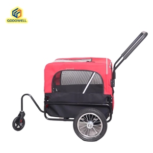 Venta caliente Carrier Pet Dog Trailers Utilidad Bicicleta Motocicleta Remolque Jogging Cochecito <span class=keywords><strong>con</strong></span> <span class=keywords><strong>ruedas</strong></span> de 360 grados - Product Image 3