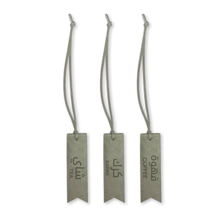 ป้ายแขวน<span class=keywords><strong>ชื่อ</strong></span><span class=keywords><strong>กาแฟ</strong></span>ของ Dallah ป้ายแขวนทำจากหนัง PU สำหรับใส่เครื่องดื่ม - Product Image 3