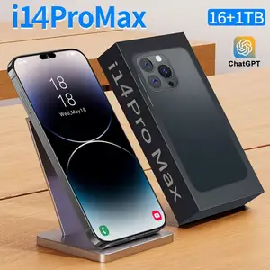 i14 pro max Large Capacity Battery Cell Phones 12GB+512GB 10 Core 6.7inch Full Screen Classic Colors Android Smartphones