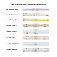 Connecteur pour Bande LED SMD COB 5mm 6mm 8mm 10mm 12mm 2Pin 3Pin 4Pin 5Pin 6Pin Multi-formes avec Connecteur Filaire pour Bande LED