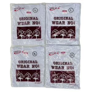 Maglietta sportiva estiva Casual da uomo 300g # girocollo manica corta a asciugatura rapida traspirante per <span class=keywords><strong>Quik</strong></span> Dry Pain Tee bianche Mix taglie - Product Image 2