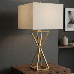 Modern Minimalist Metal LED Table <b>Lamp</b> with White Fabric Round Shade <b>Touch</b> Control Warm White Light for Bedroom Decor - Product Image 4
