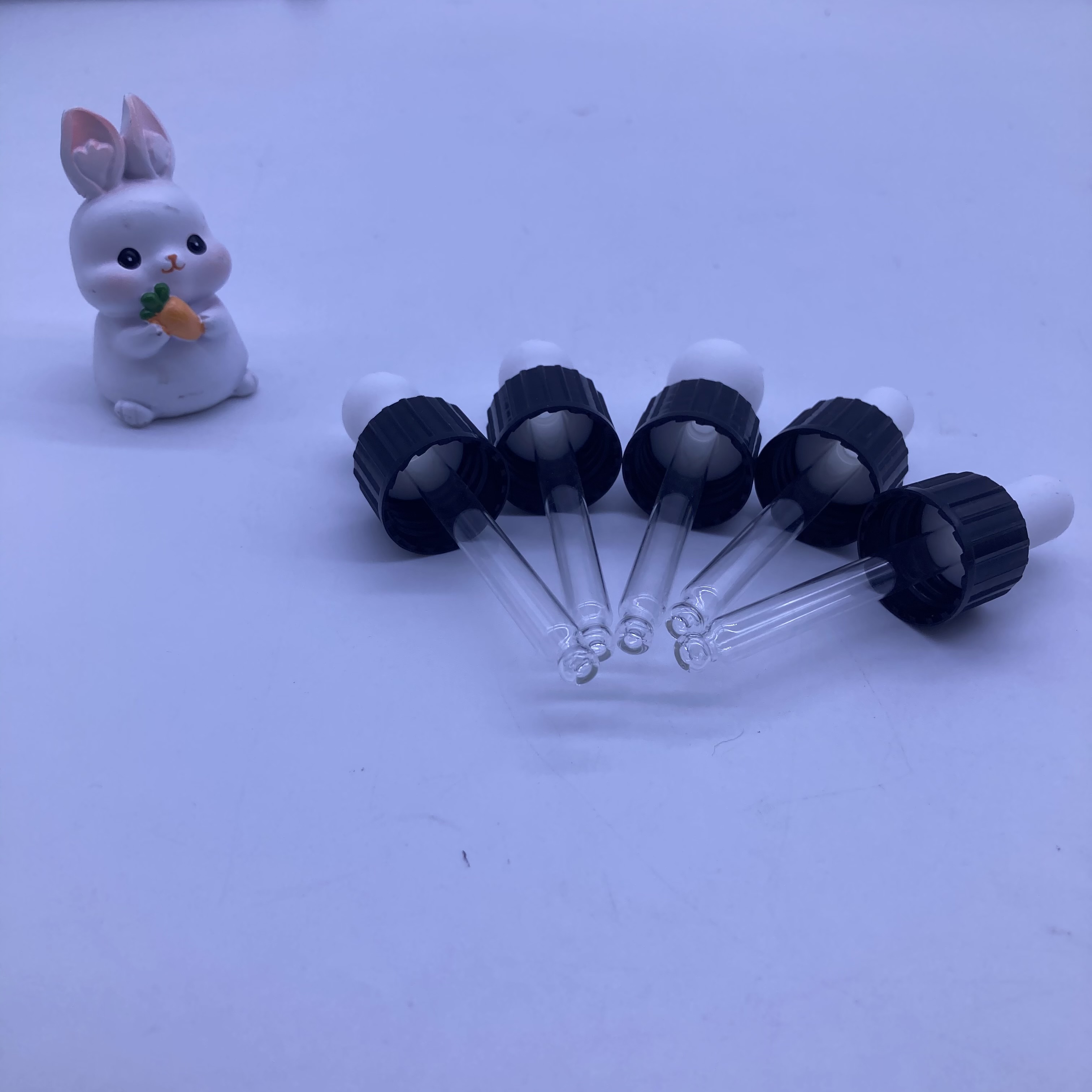 OEM Customizable 18/410 20/410 Aluminum Plastic Glass Dropper Bottle with Rubber Dropper Lids Bottle Caps & Closures