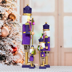 <span class=keywords><strong>Casse</strong></span>-noix en bois violet <span class=keywords><strong>de</strong></span> Noël avec lumières et son, ornements décoratifs, cadeau <span class=keywords><strong>de</strong></span> Noël, décoration <span class=keywords><strong>de</strong></span> Noël - Product Image 3