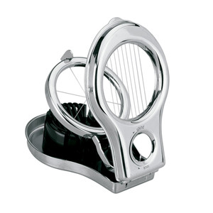 Affettatrice per uova Egg Cutter Pro in acciaio inossidabile con supporto per affettare le uova facilmente - Product Image 1