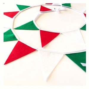 Guirlande de fanions rectangulaires en feutre personnalisée pour fête d'anniversaire, nom personnalisé, 14x21cm, couleur personnalisée, style festif, décoration de chambre - Product Image 6