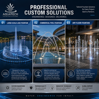 Fuente de Agua Musical para Exteriores con Control de Programa a Gran Escala, Fuente de Agua Danzante con Luces LED de Acero Inoxidable para Decoración de Parques Públicos