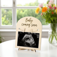 Cadre photo en bois personnalisé écologique pour la grossesse des femmes enceintes Naissance des enfants Tous les festivals Décoration de bureau Souvenir