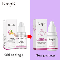 Rtopr 10ml Huile Essentielle de Gingembre pour Ongles des Mains et des Pieds, Sérum Adoucissant, Réparateur, Fortifiant, Anti-Fongique et Anti-Griseauté