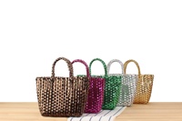 FSP537 été plage accessoires 2025 à la main Crochet sacs femmes sacs à main pour vacances nouveau matériel Pvc tissé sacs de plage