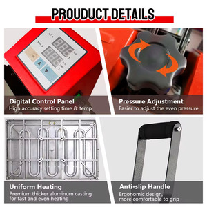 Goosam mới 38x38 40x50 40x60cm 16x24 A3 T-Shirt DTG thăng hoa dtf Hướng dẫn sử dụng máy ép nhiệt cho áo thun - Product Image 5