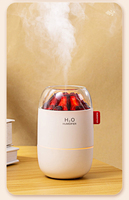 Humidificateur à impulsion à brume froide 280 ml, barre d'oxygène, ioniseur négatif, stérilisation ultrasonique, désinfection, lumière LED à changement de couleur <36 dB