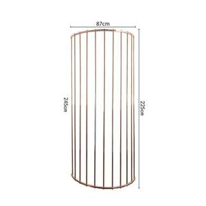 Arco metálico pequeño con acabado electrochapado para decoración de pared floral en celebraciones de bodas, soporte para flores - Product Image 6