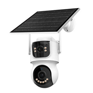 Caméra de sécurité solaire WiFi 360° avec panneau solaire pour surveillance extérieure - Product Image 1