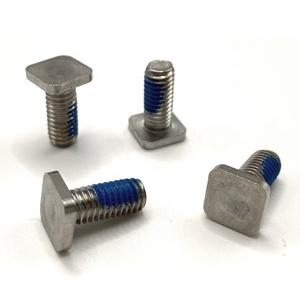 Thép không gỉ chống nới lỏng vít <span class=keywords><strong>Phillips</strong></span> <span class=keywords><strong>Pan</strong></span>/vuông đầu máy vít với Nhựa Màu Xanh vá - Product Image 4