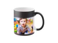 Mug Céramique Vierge à Sublimation Personnalisé en Gros 11oz, Mug Magique Changeant de Couleur Noir Mat