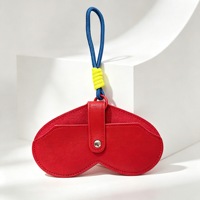 Étui à lunettes portable en cuir écologique, fin et élégant, pochette souple pour lunettes, organisateur personnalisé pour lunettes de vue