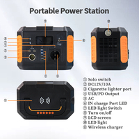 Centrale électrique portable 1000W, batterie LiFePO4 1002Wh avec double charge ca/solaire pour sauvegarde à domicile, camping en plein air, voyage en camping-car