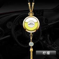 Logo de voiture de parfum liquide pendentif de voiture d'or de vente chaude avec le parfum de désodorisant de voiture de perceuse