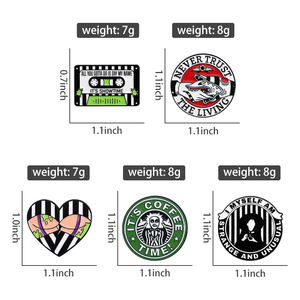 Broche en émail <span class=keywords><strong>punk</strong></span> créative d'Halloween, broche en métal vintage amusante, badge de revers, bijoux, accessoires pour sac à dos - Product Image 6