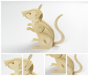 Fabricants pas cher 3D zodiaque <span class=keywords><strong>chinois</strong></span> bois puzzle animal puzzles en bois en gros puzzle en bois - Product Image 6