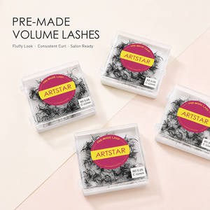 Éventails pré-faits <span class=keywords><strong>en</strong></span> <span class=keywords><strong>soie</strong></span> faits à la main, super étroits, pour bouquets pré-faits, volume russe, éventails pré-faits pour extensions de <span class=keywords><strong>cils</strong></span> - Product Image 1