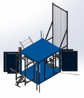 Salle de sport compacte en conteneur de 10 pieds, salle de fitness modulaire pour 8 personnes, entièrement ouverte sur 4 côtés, personnalisable OEM/ODM, pod de gym portable pour l'extérieur