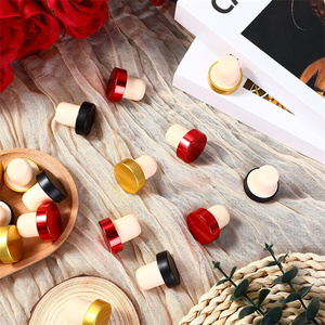 Bouchons en liège synthétique et en bois en forme de T personnalisés pour les bouteilles de vin, de spiritueux et de liqueurs, bouchons de bouteilles de vin - Product Image 4